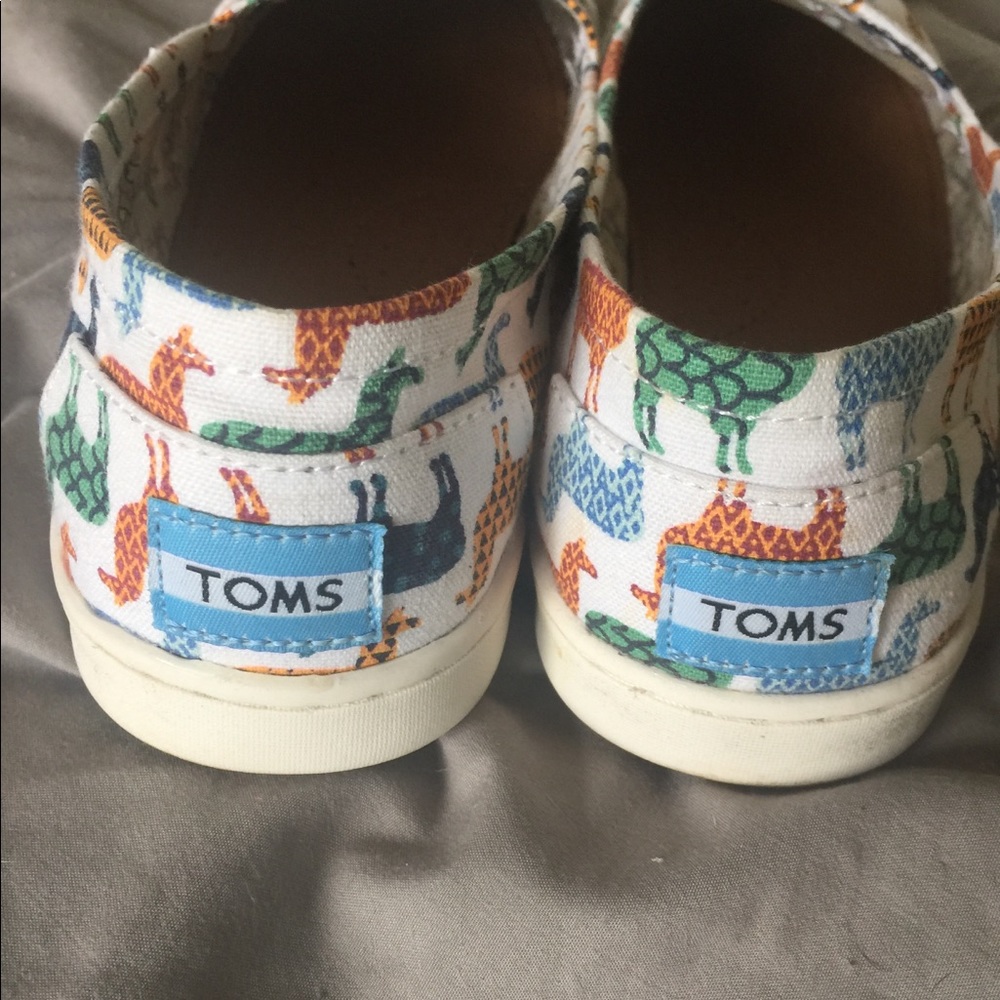 Toms slip ons (llama print)